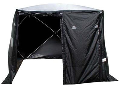 3x3x2,2m Forensic Tent Black/translucent roof