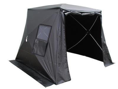 3x3x2,2m Forensic Tent, Black/black roof