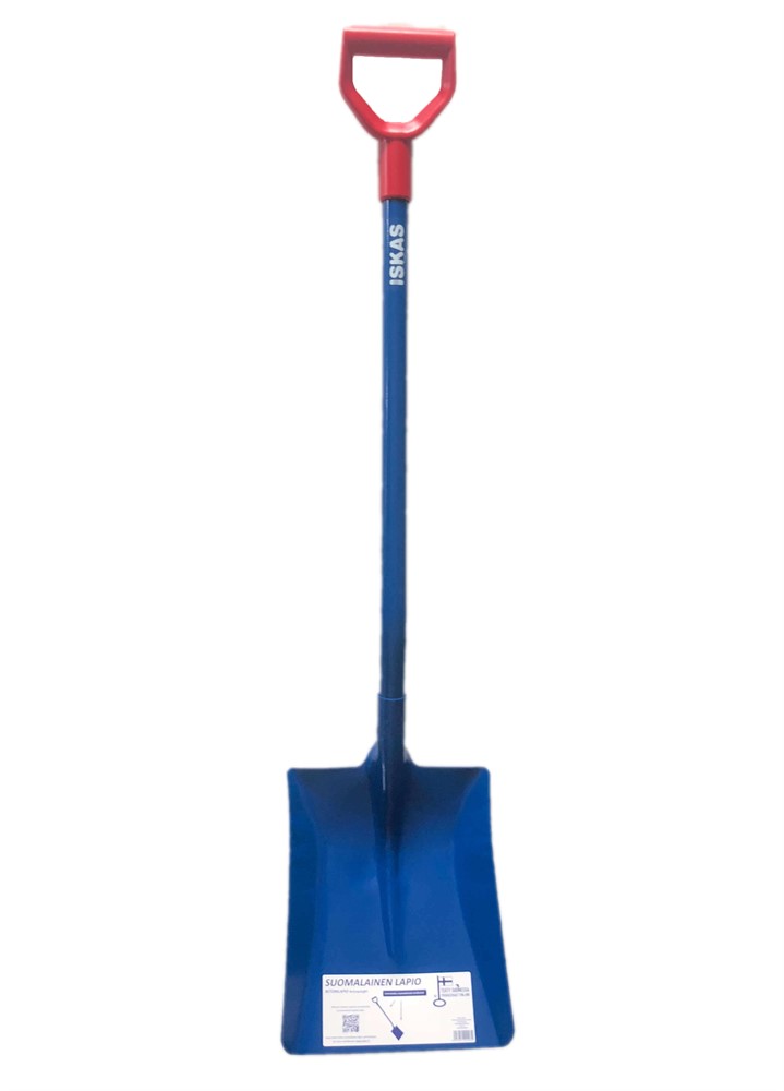 Concrete shovel, welded blade