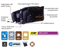 Vattentät Midjeväska 4 LTR Pro-Light, Svart