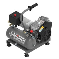 Oljefri kolvkompressor 800W 200l/min 8bar 7 L tank 12/24V