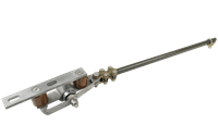 Contact wire support for tunnel