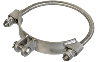 Sleeve with bow for pole 219 mm (stainless steel)