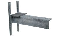 Disconnector support for round pole (fastening by punch lock)