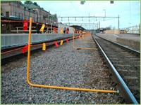 Avspärrning+fäste UIC60 1400mm