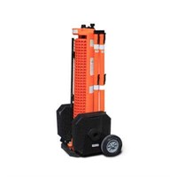 Rapid Roll. 50' 15m Wheeled w. wheel base, 4 rubber bases, 4 posts.