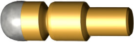 Brazing pin 9,5 mm (Rail)