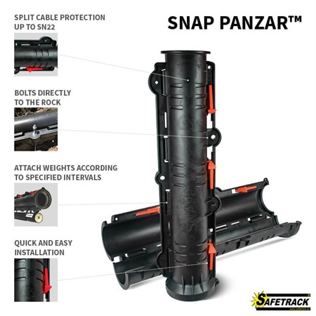 Snap Panzar Divisible cable pipe Ø70/50 mm