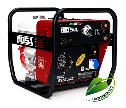 Engine-driven welder petrol Mosa Magic Weld 200