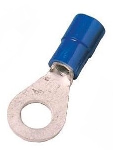 Insulated ring-terminals 1.5- 2.5 mm²-5/S, blue