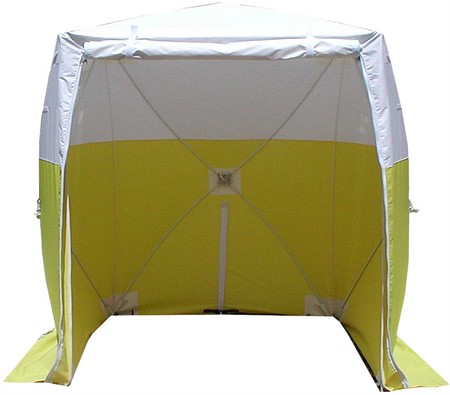 Tent 1,8x1,8x2 m White / Yellow Nylon