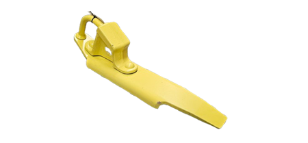 Railskid grooved rail right yellow