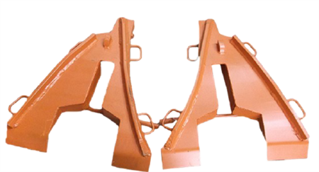 Återspårningskil för vänster räls