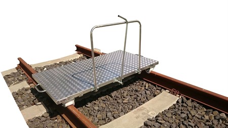 Lasttralla för 1500 kg FCS PL15 / Teflonhjul. inkl. p-handtag och båge