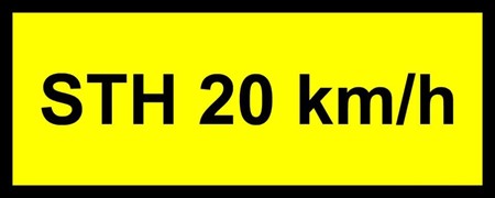 STH 20 km/h Dekal