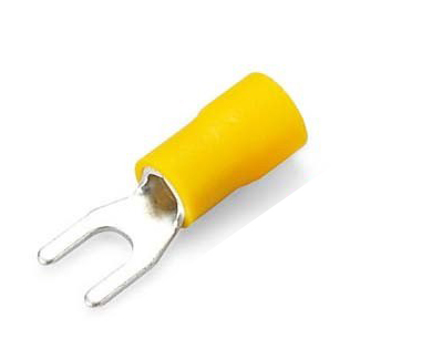 Isolerad gaffelkabelsko gul, 4-6mm²-10