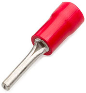 Isolerade stiftkabelsko röd, 0.5-1mm²