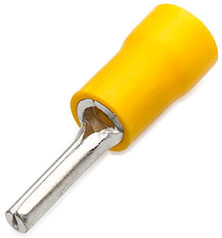 Isolerade stiftkabelsko gul, 4-6mm²