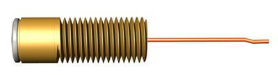 Threaded Brazing pin M10 (Rail) w. fusewire