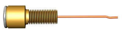 Threaded Brazing pin M8 (Rail) w. fusewire