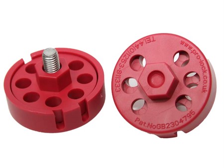 Pro-Lock Red Large, Hexagon. ex. cable