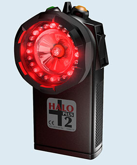 "HP11R2+S Lampa ""BV"" Röd/grön 568nm ex. batterier"